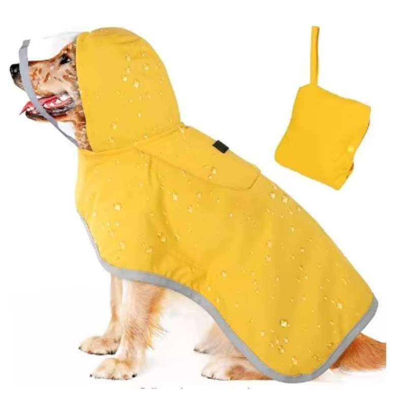 Dog Raincoat - Özel Baskılı Yansıtıcı Köpek Yağmurluğu Su