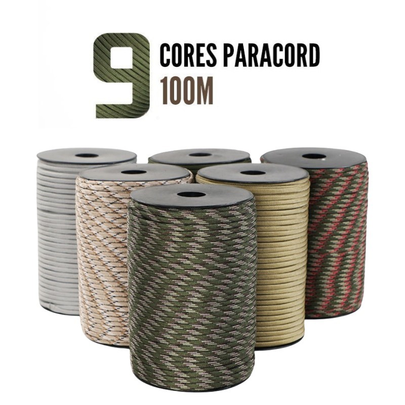 Dog Raincoat - 50/100m 550 askeri Paracord 9 Strand